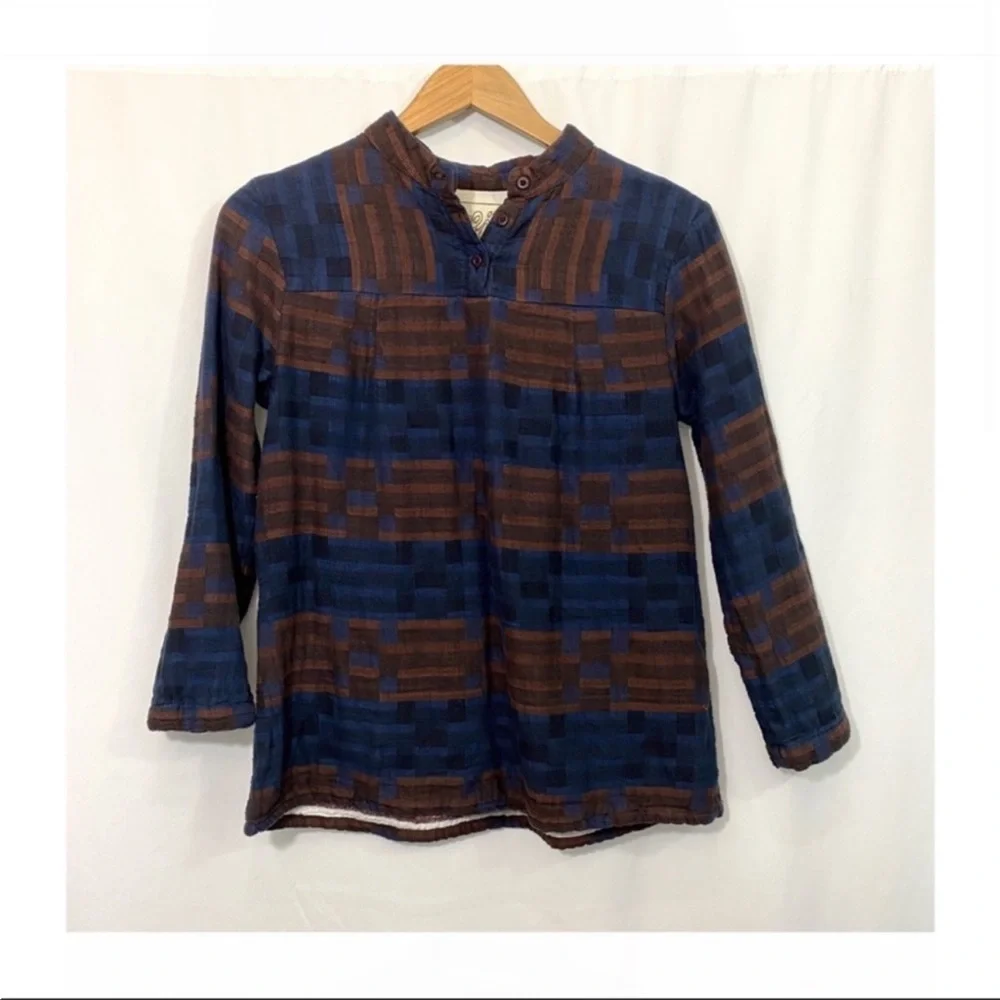 Ace & Jig Long Sleeve Woven Cotton Top - Picture 2 of 10